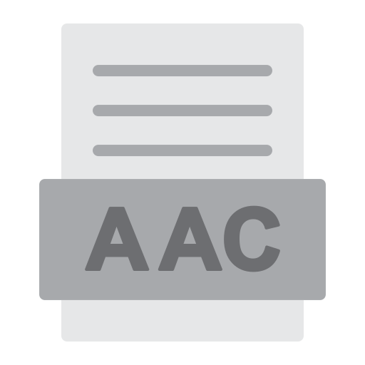 aac 파일 Generic color fill icon