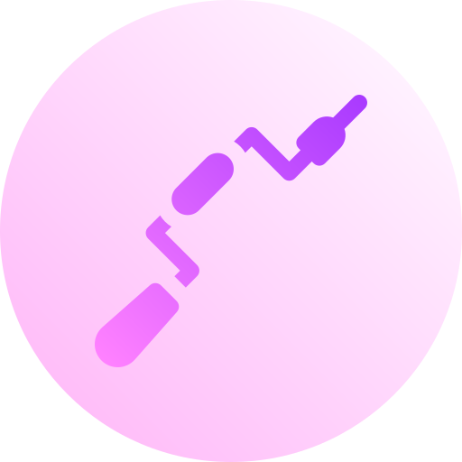 중괄호 Basic Gradient Circular icon