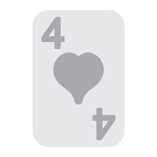 vier van harten Generic color fill icoon