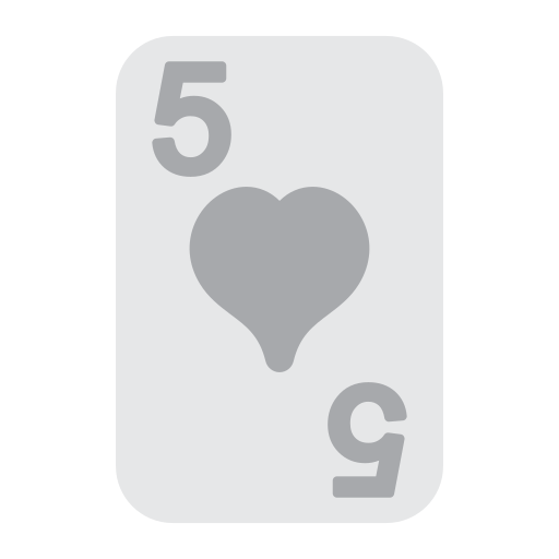 pięć serc Generic color fill ikona