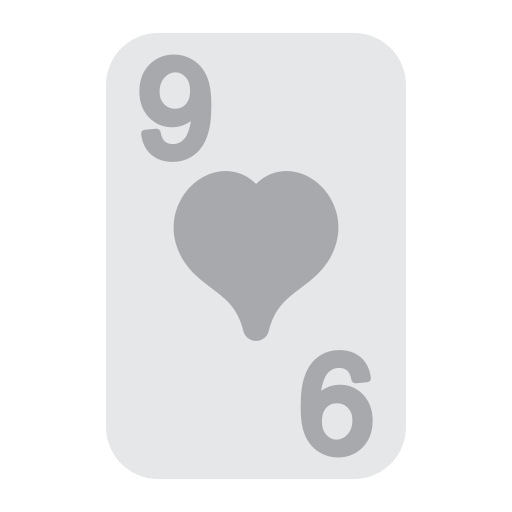 nueve de corazones Generic color fill icono