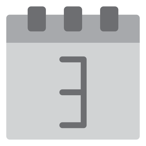 Calendar Generic color fill icon