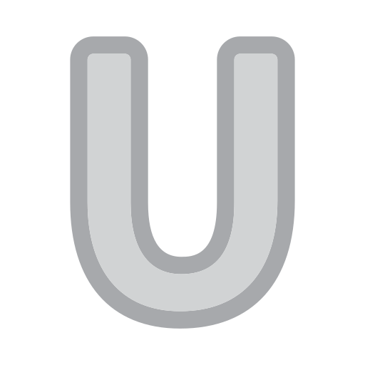 文字u Generic color lineal-color icon