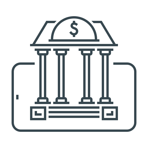 mobile banking Generic Detailed Outline icon