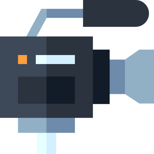 videokamera Basic Straight Flat icon