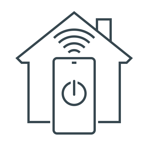 Smart house Generic Detailed Outline icon