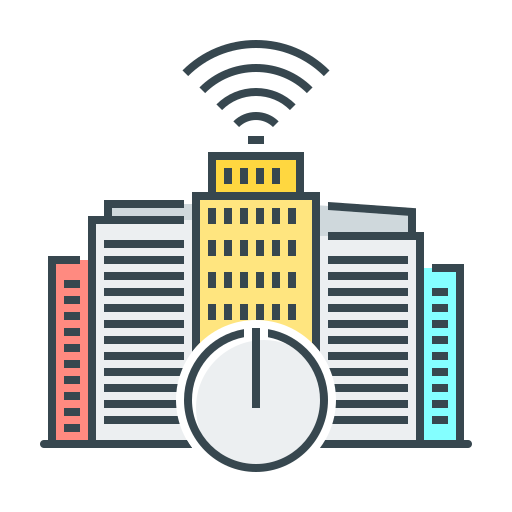 Smart city Generic Outline Color icon