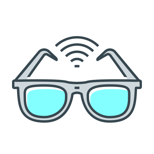 Virtual glasses Generic Outline Color icon