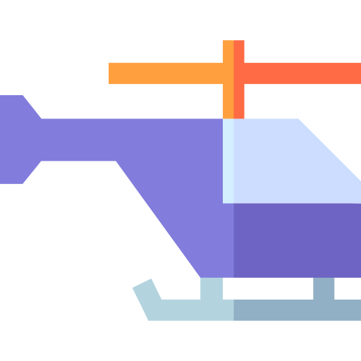 helikopter Basic Straight Flat icoon