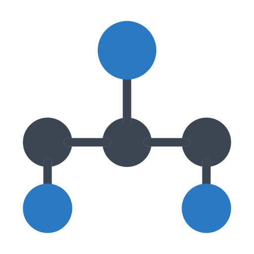 plan struktury Generic Blue ikona