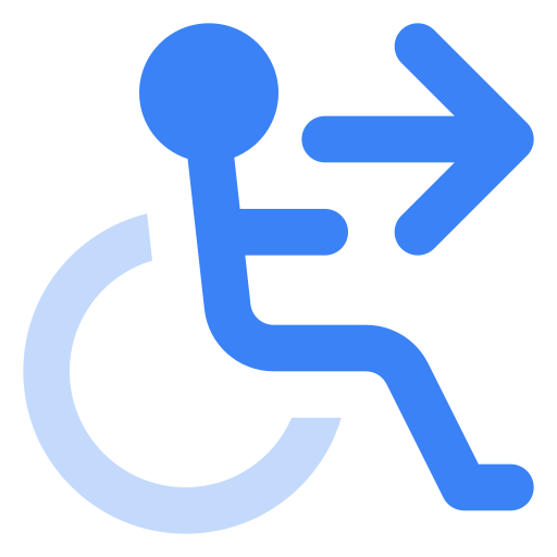 Wheelchair Generic Blue icon