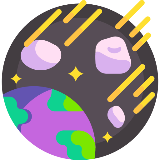 deszcz meteorytów Detailed Flat Circular Flat ikona