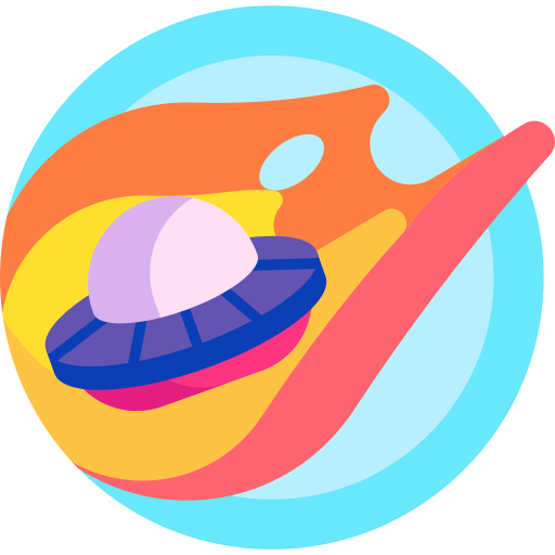 ufo Detailed Flat Circular Flat ikona