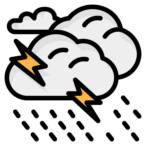 tormenta Generic Outline Color icono