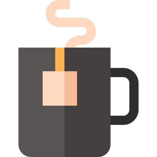 Чашка чая Basic Straight Flat иконка