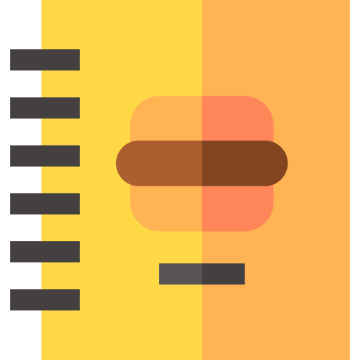 menu Basic Straight Flat ikona