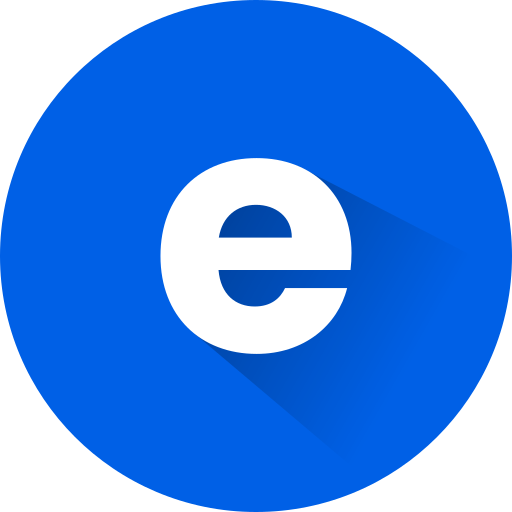 Letter e Generic gradient fill icon