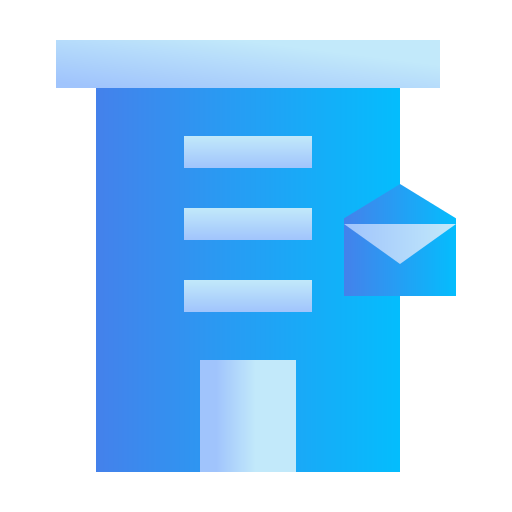Newsletter Generic gradient fill icon