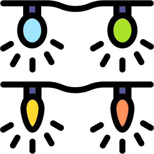 lumières de noël Generic color lineal-color Icône