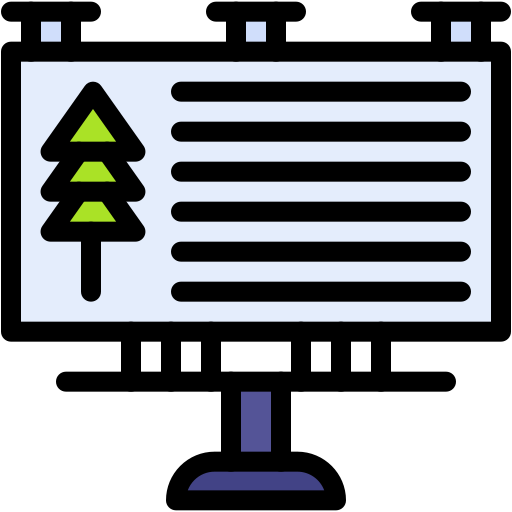 Рекламный щит Generic color lineal-color иконка