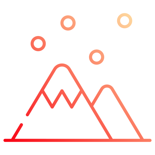 berg Generic gradient outline icoon