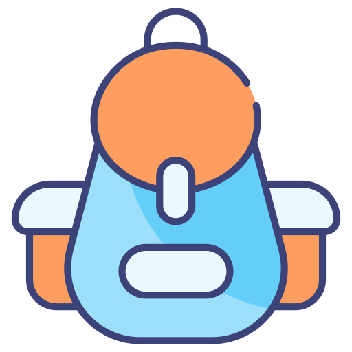 paquete de bolsas Generic color lineal-color icono