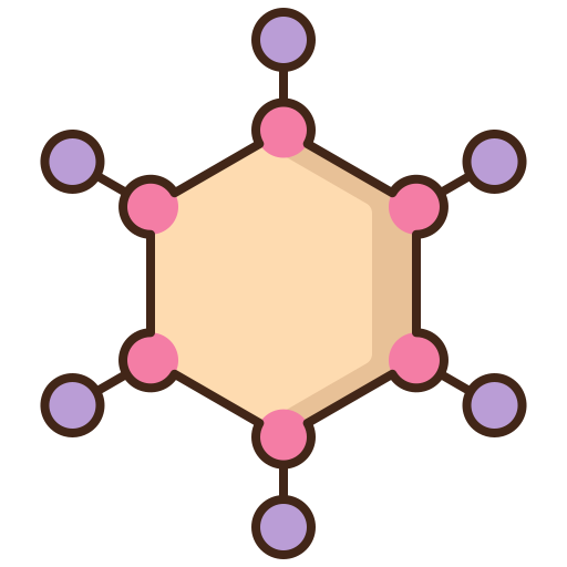 molécula Generic color lineal-color Ícone
