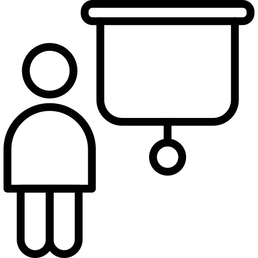 강의 Generic black outline icon