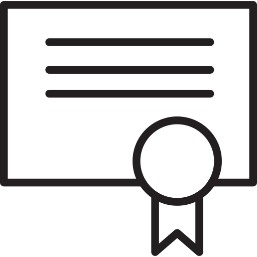 Certificate Generic black outline icon