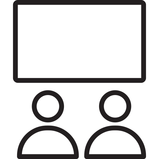회의 Generic black outline icon