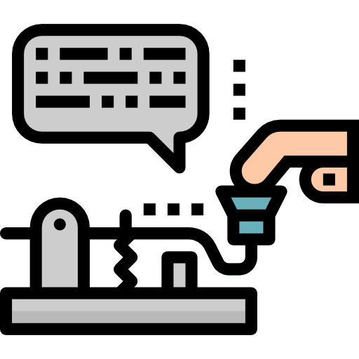 morse code photo3idea_studio Lineal Color icoon