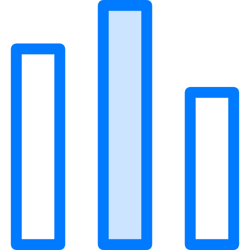 막대 차트 Vitaliy Gorbachev Blue icon