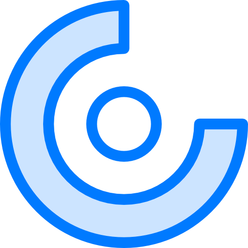 cirkeldiagram Vitaliy Gorbachev Blue icoon