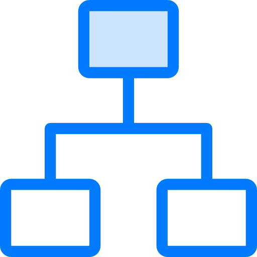 structure hiérarchique Vitaliy Gorbachev Blue Icône