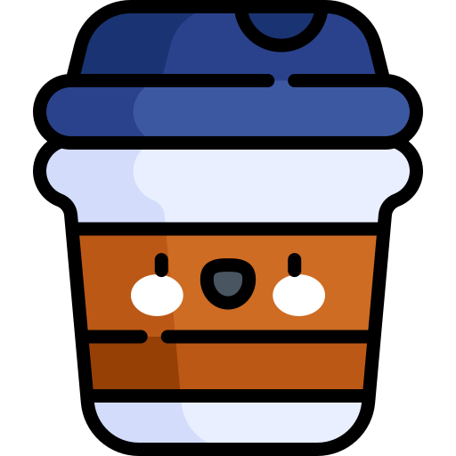 Coffee Kawaii Lineal color icon