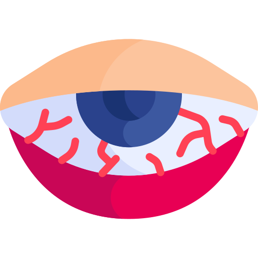 Red eyes Kawaii Flat icon