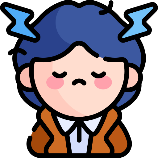 Headache Kawaii Lineal color icon