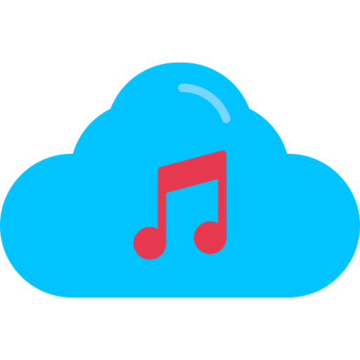 Музыкальное облако Generic Flat иконка
