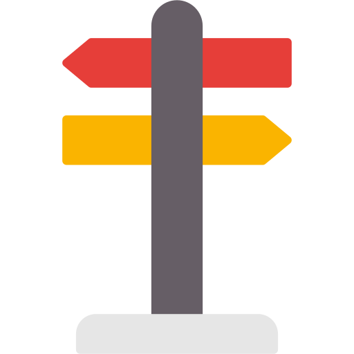 señal direccional Generic Flat icono