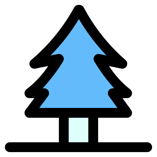 albero di natale Generic Outline Color icona