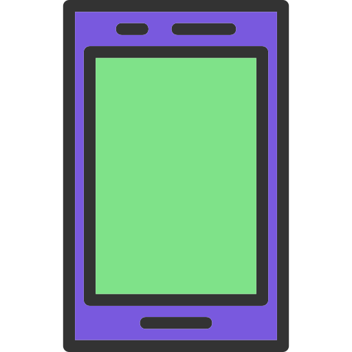 teléfono inteligente Generic color lineal-color icono