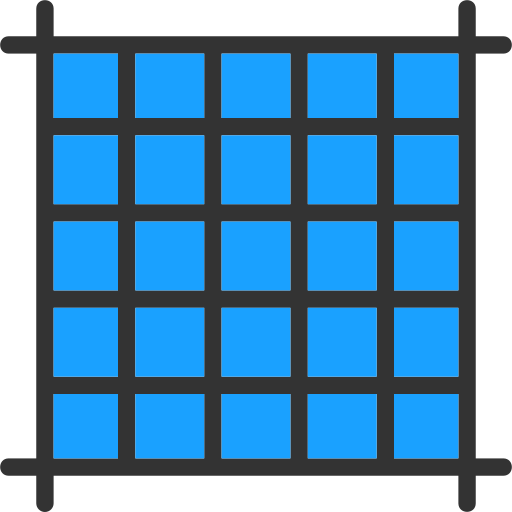 disposizione quadrata Generic color lineal-color icona