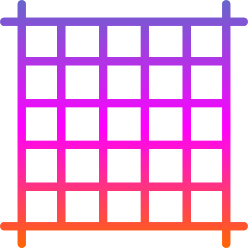 disposición cuadrada Generic gradient outline icono