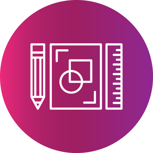 schetsen Generic Flat Gradient icoon