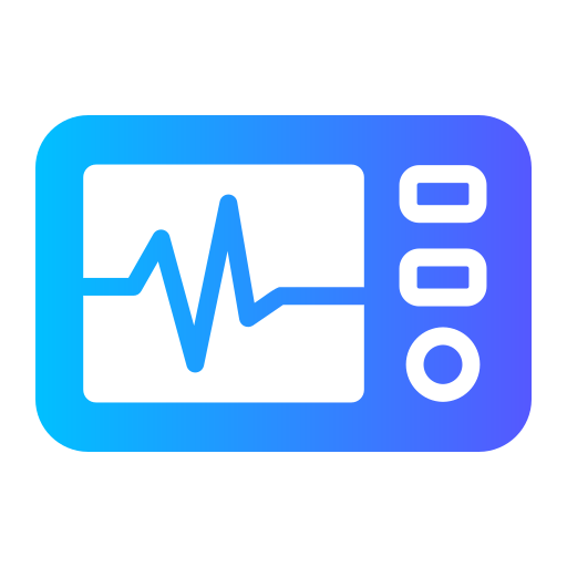 Électrocardiogramme Generic Flat Gradient Icône