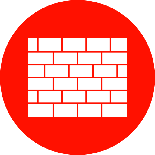 muro di mattoni Generic color fill icona