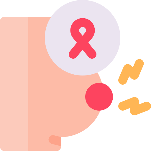 borstkanker Basic Rounded Flat icoon