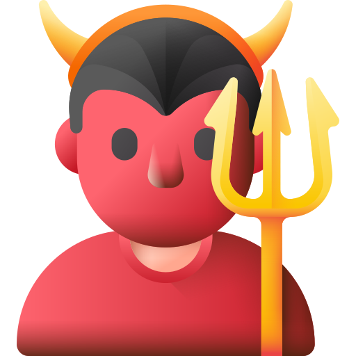 diabeł 3D Color ikona