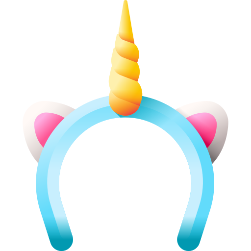 Headband 3D Color icon