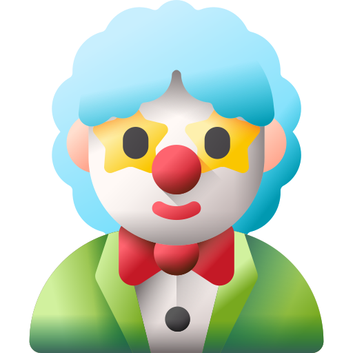 clown 3D Color icoon